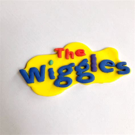 The Wiggles Logo Stars Streamers And Fondant Letter Name Etsy