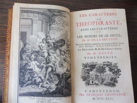 Jean De Le Bruyère Les Caractères De Théophraste Avec Catawiki