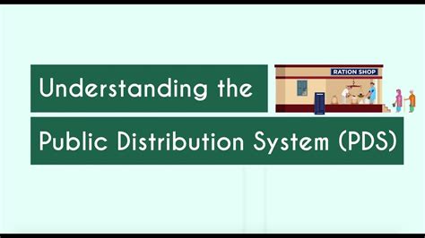 Understanding The Public Distribution System Pds Youtube