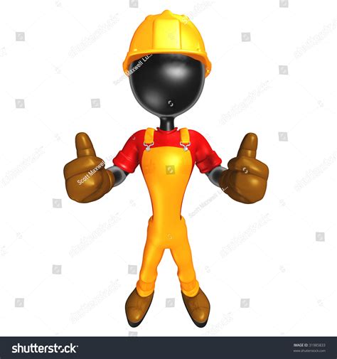 3d Construction Worker Character Stock Illustration 31985833 Shutterstock