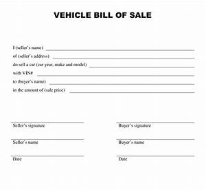 Auto Bill Of Sale Template Tristarhomecareinc