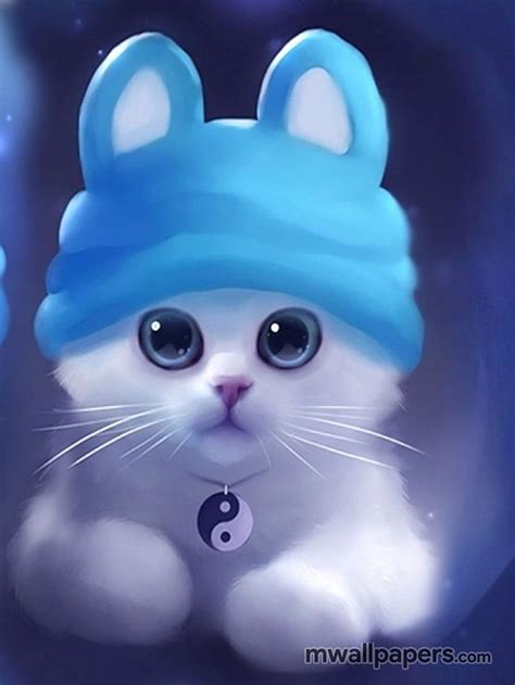 32 Cute Cat Anime Chibi Kitten Hd Phone Wallpaper Pxfuel