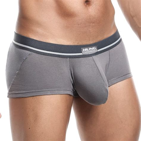 Mens Clash Trunk Underpants Soft Pouch Enhancing Sheer Boxer Etsy