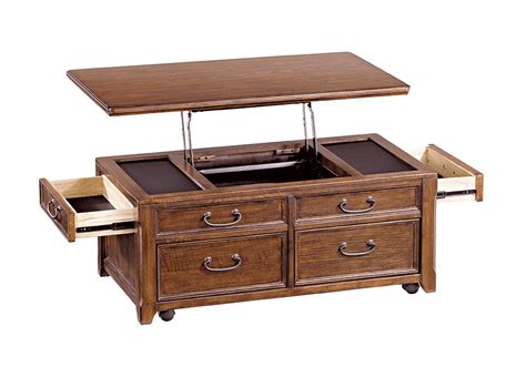 This lift top coffee table with storage features open side entry beneath the top on each side for easy access to magazines, collectibles, and more. Woodboro Dark Brown Lift Top Coffee Table | Cincinnati ...