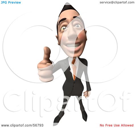 Royalty Free Rf Clipart Illustration Of A 3d White Businessman