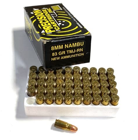 Nib 50rds Of 8mm Nambu 83gr Tmj Rn New Ammunition Online Auctions