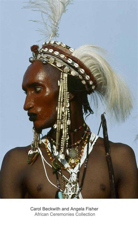 Africa Wodaabe Man Dressed For The Geerewol Dance A Contest Whose