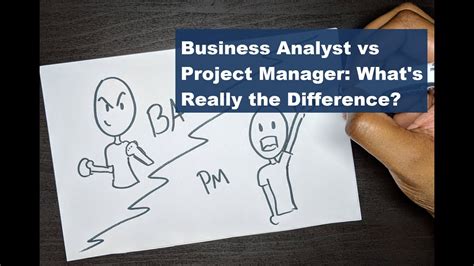business analyst vs project manager quick and simple explanation youtube