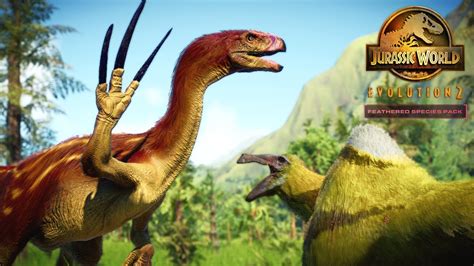 Deinocheirus Fights Therizinosaurus Jurassic World Evolution 2