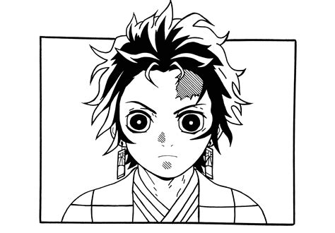 Tanjiro Coloring Pages Coloring Home