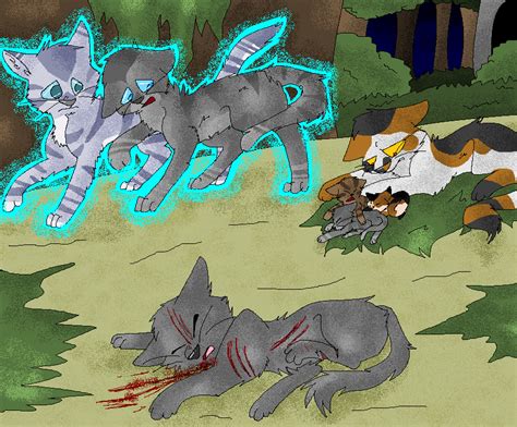 Jayfeather Showing Cinderheart Her As Cinderpelt Warrior Cats Fan Art Warrior Cats Warrior