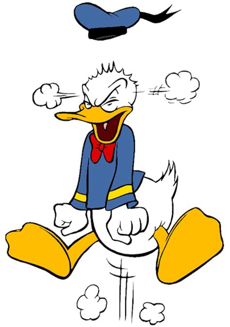 Mad Donald Duck Angry Clip Art Library