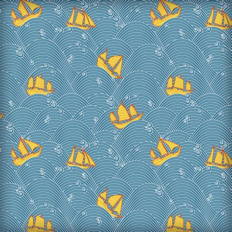 Sailboats And High Seas Repeat Pattern On Behance