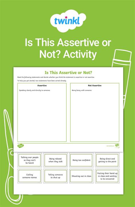 Give Students Practice Identifying Assertive Behavior With Our Is This