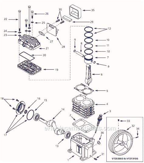 Campbell Hausfeld Vt Parts List And Diagram