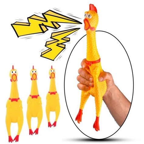 Jual Ukuran 31cm Mainan Ayam Bunyi Teriak Shrilling Screaming Chicken