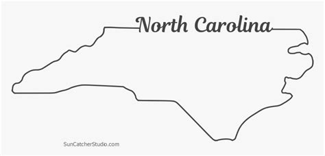 North Carolina State Outline Coloring Page Sketch Coloring Page