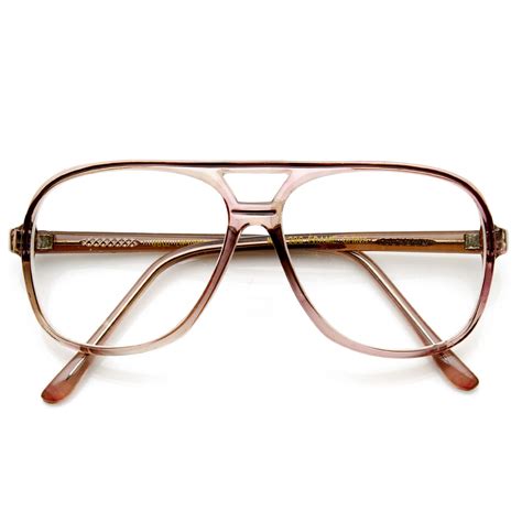 men s 1980 s retro fashion translucent square aviator glasses 9310 zerouv frames glasses