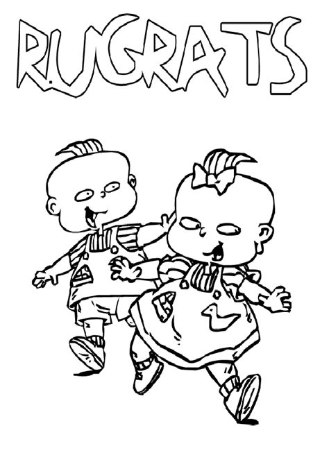 Les razmoket dessins à imprimer pour enfants coloriage et colorier 7. 💠 Dibujos de Rugrats - Dibujosparacolorear.eu