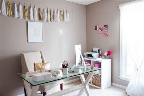 Bonnie Bakhtiaris Pink And Chic Home Office Office Tour