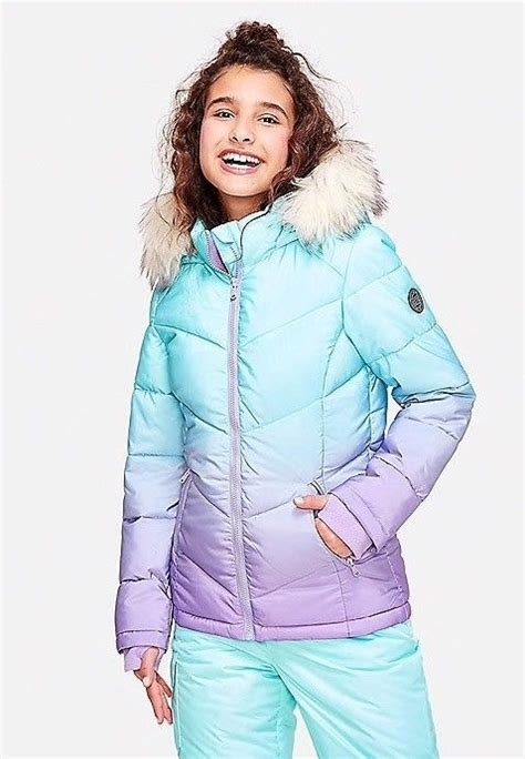 Justice Girls Ombre Hooded Winter Warm Puffer Jacket Coat Sold Out Size