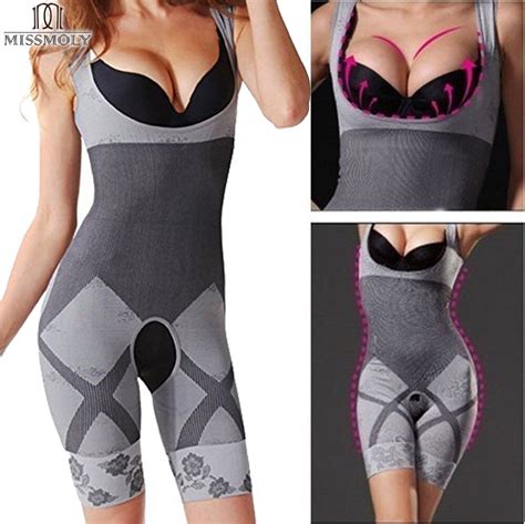 Miss Moly Bamboo Charcoal Magic Slim Full Body Shaper Suit Waist Cincher Trainer Thigh Reducer