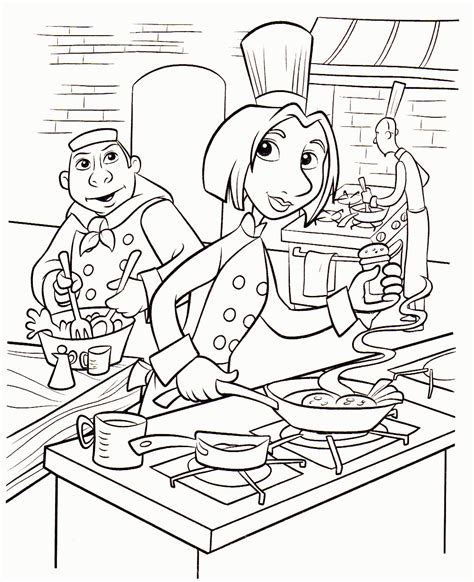 Ratatouille Characters Coloring Pages