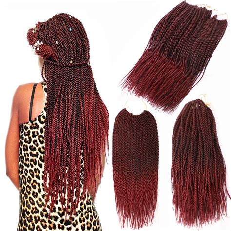 Buy 6 Packs Crochet Hair Senegalese Twist Crochet Hair 18 Inch Havana