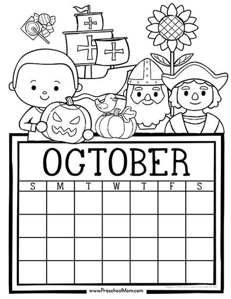 Free Monthly Calendar Write And Color Kids Calendar Monthly Calendar