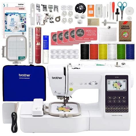 Brother SE700 Embroidery Sewing Machine W Embroidery Kit Bundle