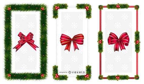 Christmas Ornaments Frames Vector Download