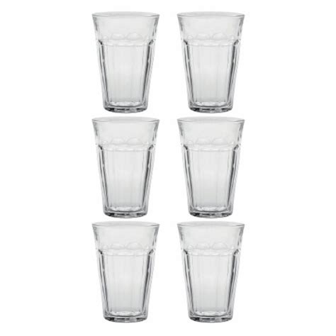 Duralex Picardie 12 5 8 Ounce Clear Stackable Tumbler Drinking Glasses Set Of 6 1 Piece Fred