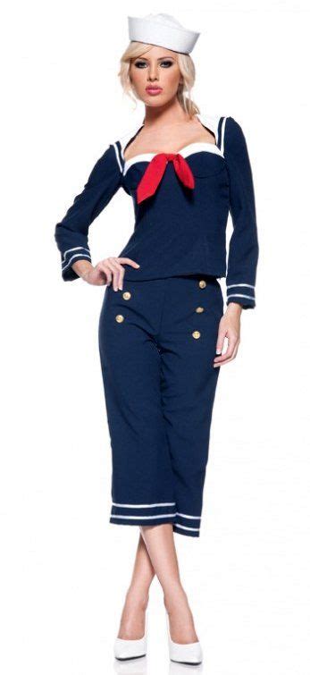 Womens Ship Mate Sailor Costume Fancy Dress Costumes Sailor