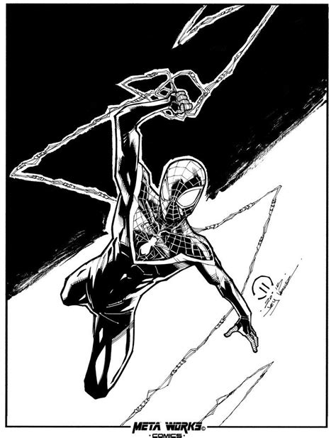 Ultimate Spider Man Inks Ultimate Spiderman Spiderman Comic Art