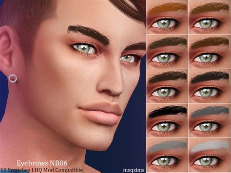 Msqsims Eyebrows Nb06 Eyebrows Sims 4 Eyebrows Sims 4