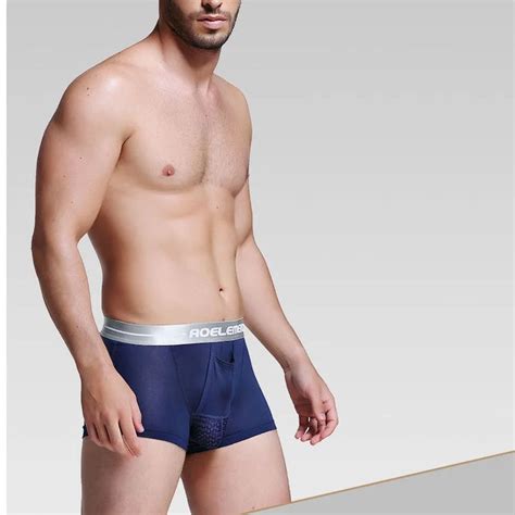 Aonga 2023 Mens Underwear Scrotum Support Bag Function Modal U