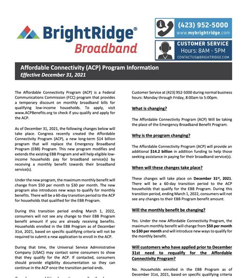 Affordable Connectivity Program Information - BrightRidge Broadband