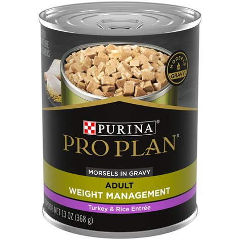 12 Pack Purina Pro Plan Low Fat Weight Control Dog Food In Gravy