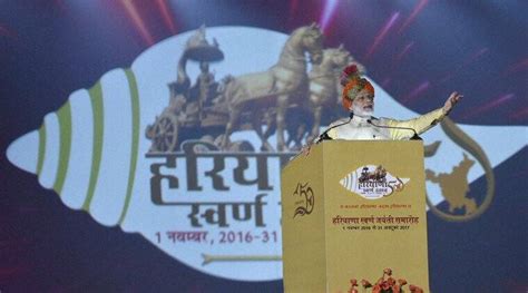Haryana Foundation Day State Gets Pm Narendra Modis Pat For