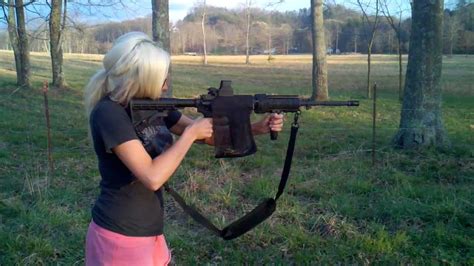 My Wife Rachel Shooting The Bushmaster Ar 15 And Trying