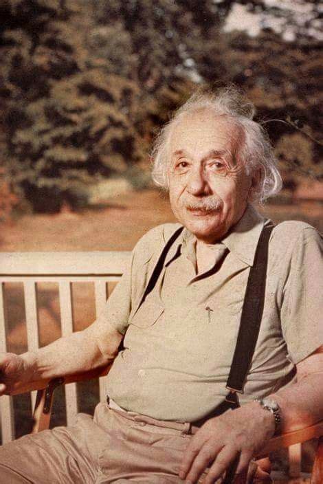 A Rare Colour Photograph O Albert Einstein 1947 Albert Einstein