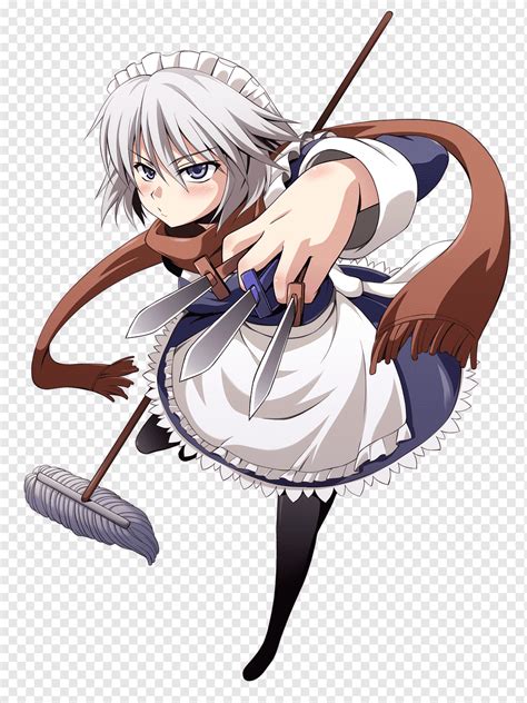 Mop Cleaning Mangaka Anime Sakuya Izayoi Cg Karya Seni Yang Lain