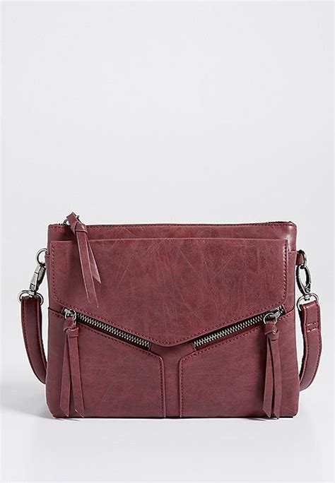 Faux Leather Crossbody Bag With Envelope Pocket Maurices Leather