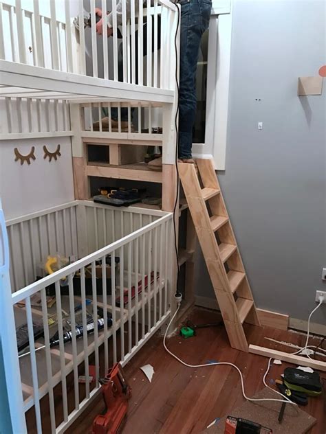 Quality excellence kids bed design bunk beds toddler baby crib. Crib bunk bed hacked from IKEA GULLIVER cots - IKEA Hackers