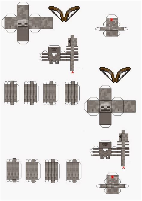 William lunar 5 years later in minecraft. The Great World Of Papercraft: Reto ABC - E / Esquelto ...