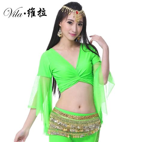 12 Colors Sexy Belly Dance Top For Women Belly Dancing Costume Tops Big