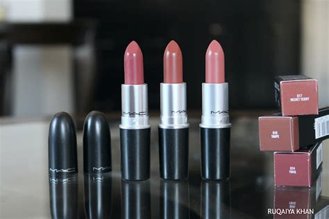 Ruqaiya Khan Best MAC Nude Lipsticks Ft Mehr Mocha Twig Velvet Teddy And Taupe Review And