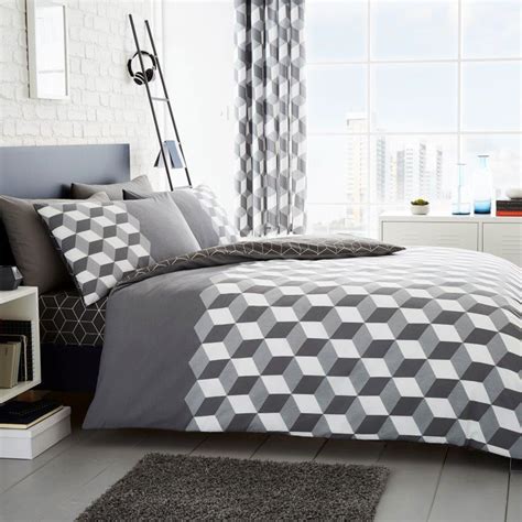 A major consideration is your sheet set. GEOMETRIC BEDDING DUVET COVER SETS GREY COLOURFUL - SINGLE ...
