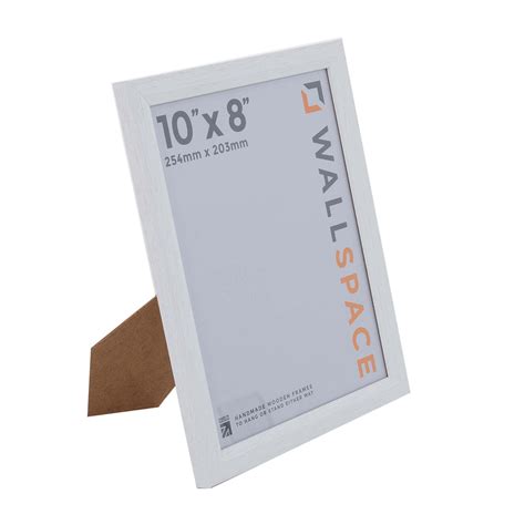 Buy 10x8 Photo Frame White Bevelled White 8x10 Inch Photo Frame To Fit Image Size 10x8 Inches