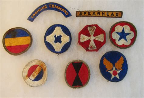 Wwii Lot Of 9 Original Military Patches Etsy